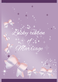 Purple / Lucky ribbon of marriage