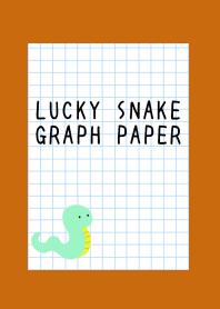 LUCKY SNAKE GRAPH PAPERj-TERRACOTTA