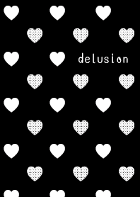 Simple & Cute  Black Dots with Hearts