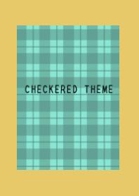 MINT GREEN CHECKERED THEMEj-DUSTY YELLOW