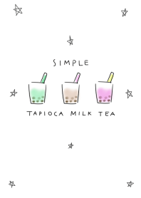 シンプル タピオカ ミルクティー