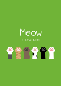 猫の手 猫の足(グリーンアップルグリーン)