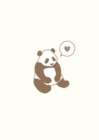 SIMPLE PANDA - Mocha brown -