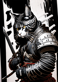 Samurai Kucing Ukiyo-e 1