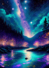 Beautiful starry night view#2303