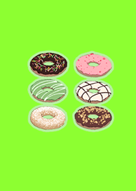 Cute donut shop light green