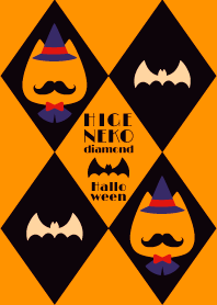 Beard cat diamond Halloween