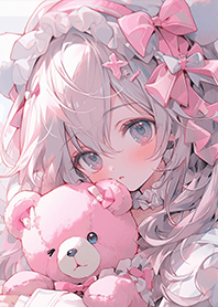 超可愛熊熊粉紅女孩❤療癒您的心50