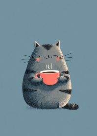 Purrfect Coffee Enjoyment