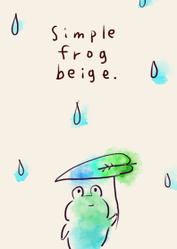Simple frog beige
