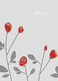Rose flower red