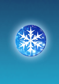Winter button light blue