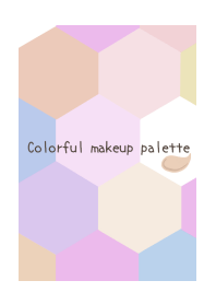 Colorful makeup palette-WHITE