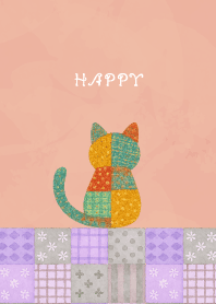 Cat Stuffed05 on pink & blue