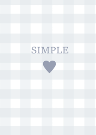 SIMPLE HEART_check blue(JP)