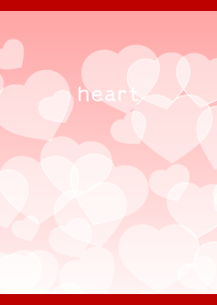 fluffy heart on red & beige