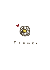simple. Flower. white.