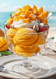 MANGO ICE CREAM & SUMMER SEA