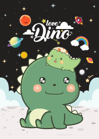 Dino Love Galaxy Black