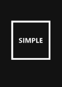 シンプル四角(ブラック)