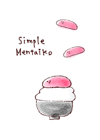 simple Mentaiko white blue