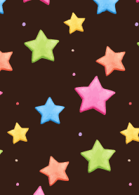 Colorful Stars brown