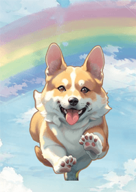 かわいいコーギーオラ。❤