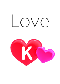 ハート イニシャル "K"