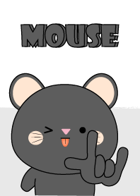 Big Head black mouse Theme V.2
