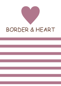 BORDER & HEART -SMOKYLILAC-