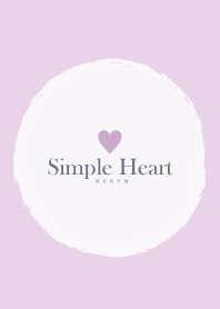 Simple Heart Dusky Purple -NATURAL- 3