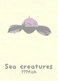 Sea crt ?fish Pale lilac