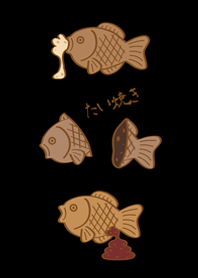 타이야키 한 입!(퓨어 블랙)