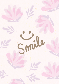 Simple pink flower - smile7-