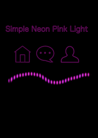 Simple neon pink light
