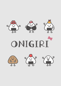 rice ball Ribbon'Gray'