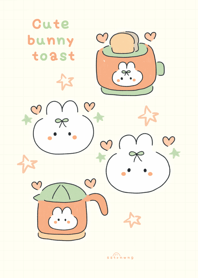 Cute bunny toast :) :) :) :)