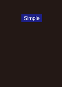 Simple style blue (black background)