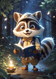 Raccoon and adventure