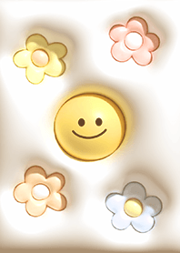 beige ぷっくり花とスマイル02_1