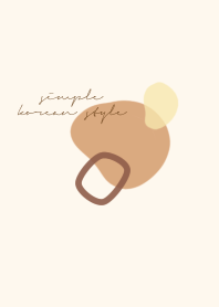 simple korean style beige