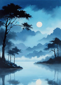 Tranquil lake 0F92Aa