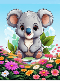 Cute koala cartoon (JP)