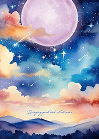 你的运气将会快速提升✨满月和流星 5