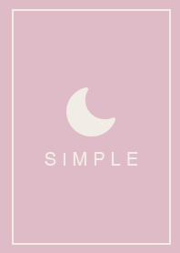 SIMPLE MOON [dull pink]