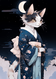 Ukiyo-e beautiful catwoman
