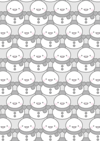 Cute black snowman theme5
