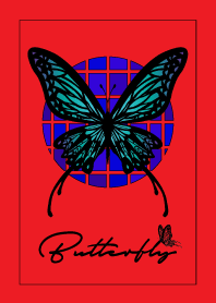 大人DESIGN_BUTTERFLY =RED/BLACK=