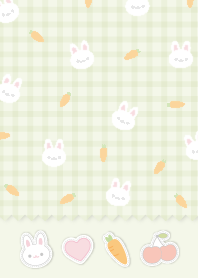 Rabbit Loves Carrot Plaid9