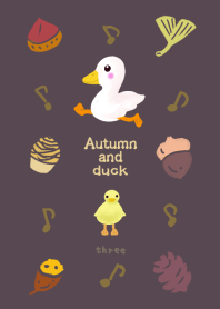 Autumn fruit and duck design03